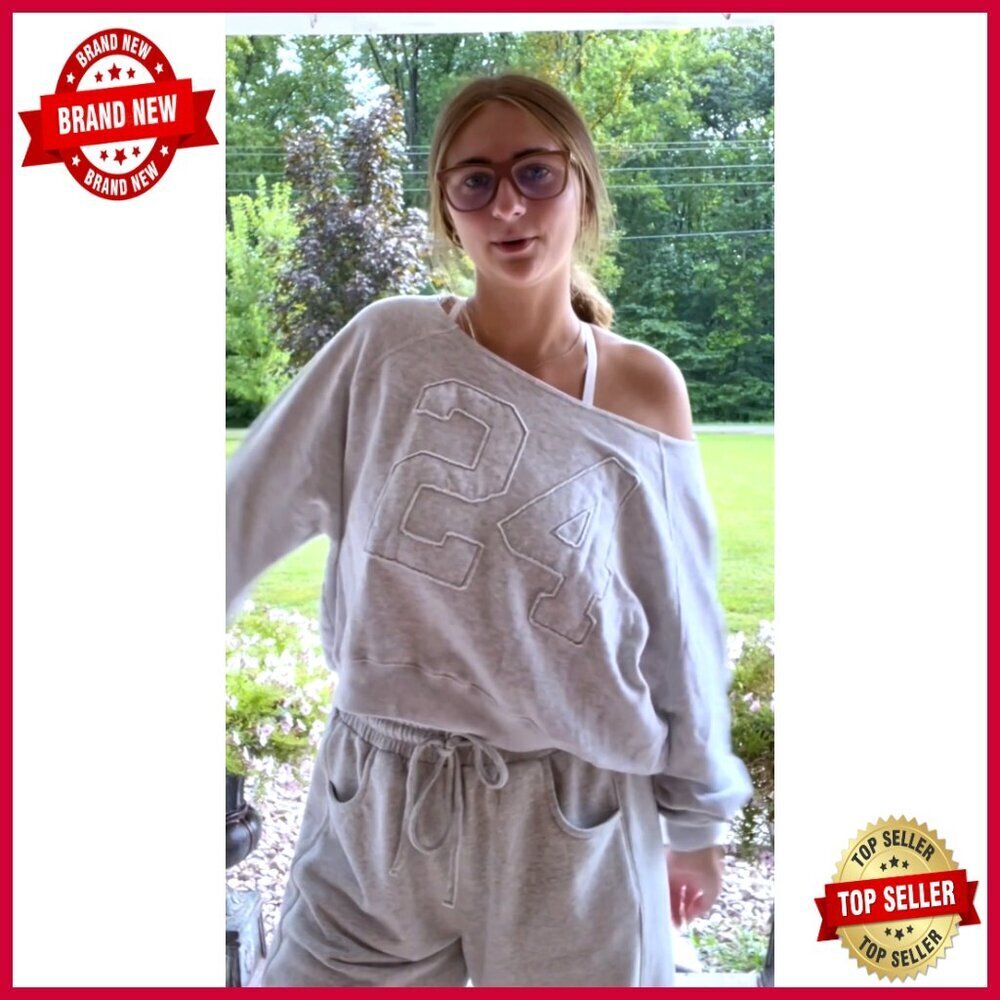 Wide Leg Sweatpants Barrel Fit Comfy Lounge Pants with Pockets - Picture 7 of 7